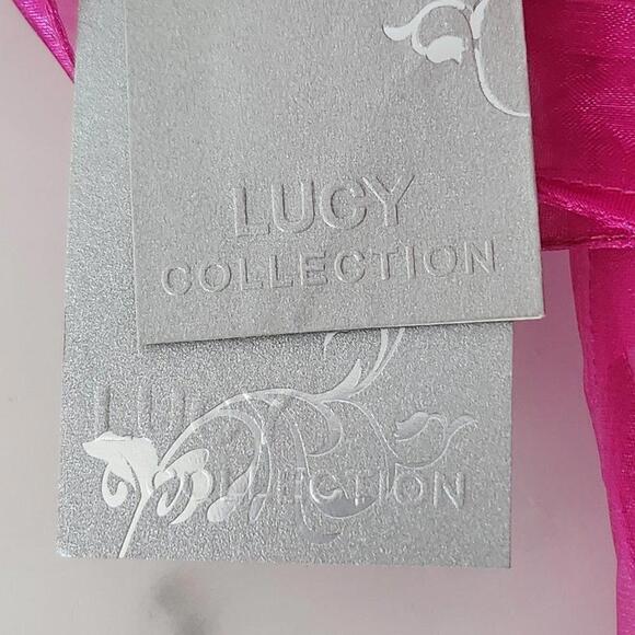 2/$30 Lucy Paris Pink Slip & Sheer Sleeveless Robe Set Size L - Picture 7 of 8